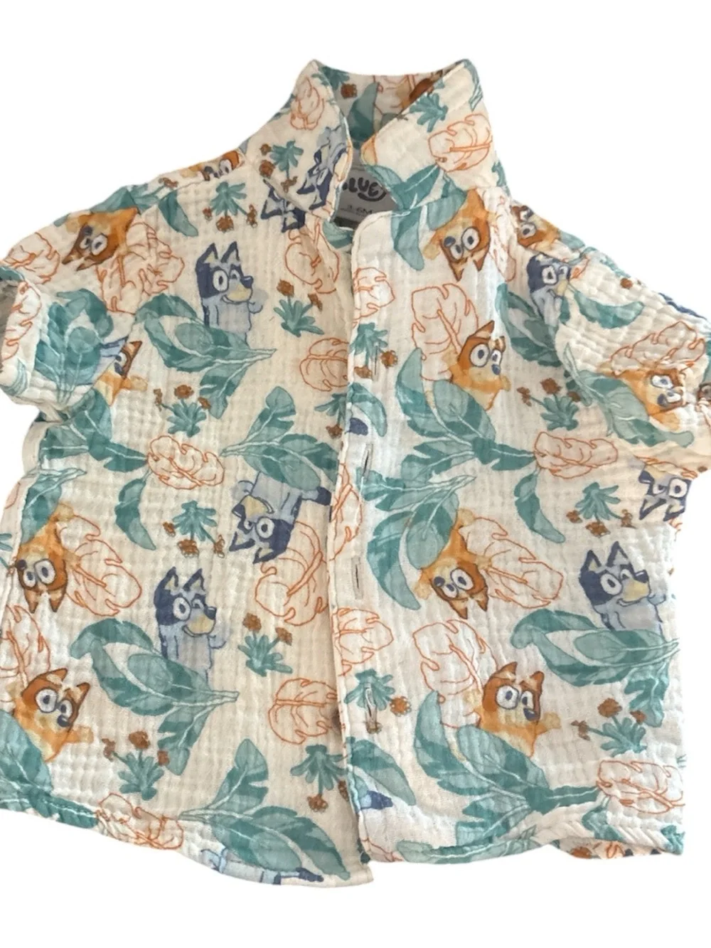 Bluey Tropical matching set- 3-6m